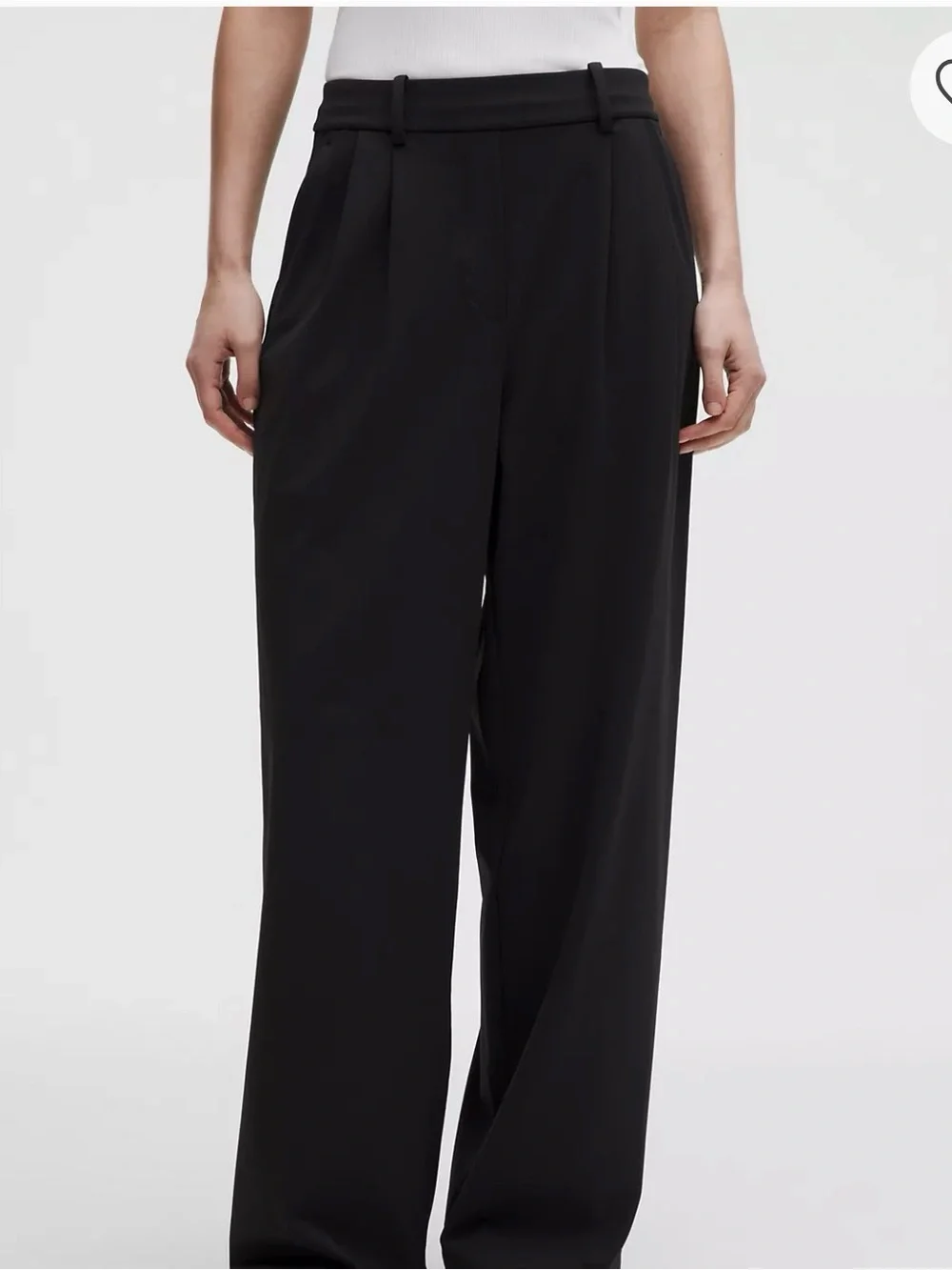 Lululemon Daydrift High Rise Straight Leg Trouser size Medium - black